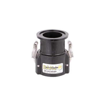 Banjo 2" Full Port Flange x 2" Female Camlock, Poly Fitting