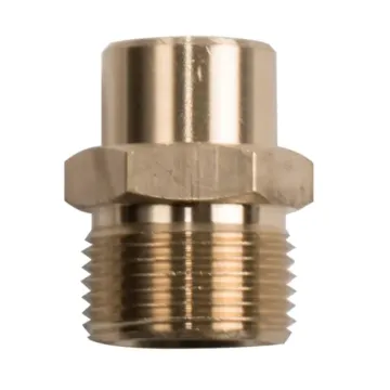 BE 1/4" Female NPT x M22 Male Brass Twist Adapter
