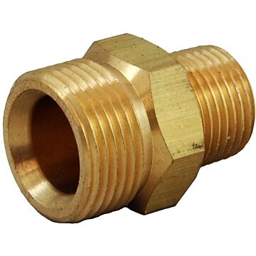 BE 3/8" Male NPT x M22 Male Brass Twist Adapter