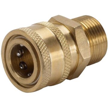3/8" Quick Connect x M22 Male Brass Socket