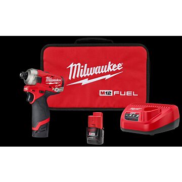Milwaukee M12 FUEL™ SURGE™ 1/4" Hex Hydraulic Driver Kit