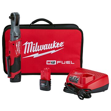Milwaukee M12 FUEL™ 3/8 in. Ratchet 2 Battery Kit