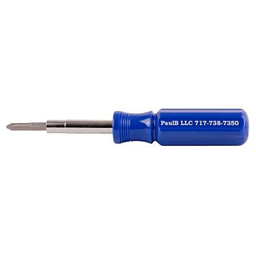 Lutz Gorilla Glue Imprinted Chrome Vanadium Steel Blue 6-in-1 Imprinted Screwdriver