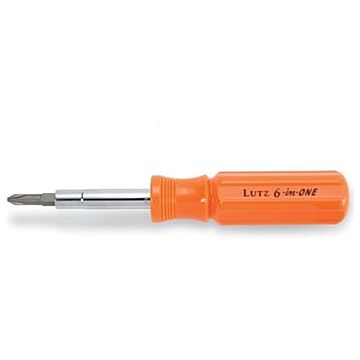Lutz Orange 6-in-1 Screwdriver
