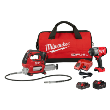 Milwaukee M18 FUEL™ 1/2" HTIW w/ Friction Ring & Grease Gun Combo Kit