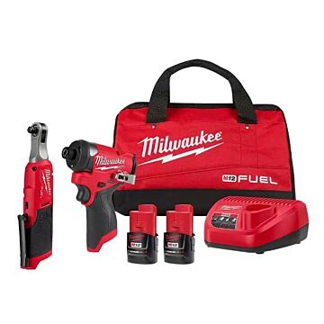 Milwaukee 1/4 in x 3/8 in Impact Driver/Ratchet Kit
