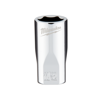 Milwaukee 1/4" Drive 11/32" SAE Socket with FOUR FLAT™ Sides