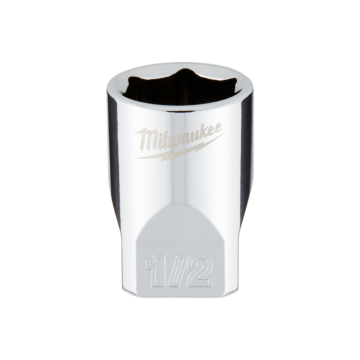 Milwaukee 1/4" Drive 1/2" SAE Deep Socket with FOUR FLAT™ Sides