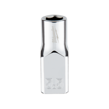 Milwaukee 1/4" Drive 5.5mm Metric Socket with FOUR FLAT™ Sides