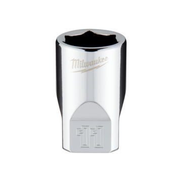 Milwaukee 1/4" Drive 11mm Metric Socket with FOUR FLAT™ Sides