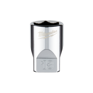 Milwaukee 1/4" Drive 13mm Metric Socket with FOUR FLAT™ Sides