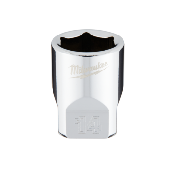 Milwaukee 1/4" Drive 14mm Metric Socket with FOUR FLAT™ Sides
