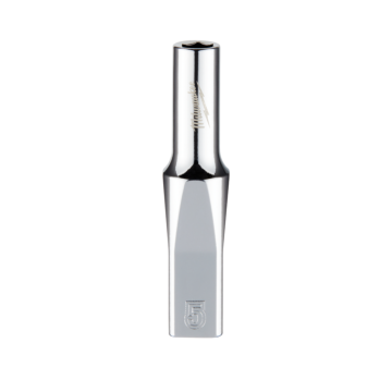 Milwaukee 1/4" Drive 5mm Metric Deep Socket with FOUR FLAT™ Sides