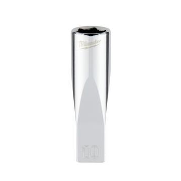 Milwaukee 1/4" Drive 10mm Metric Deep Socket with FOUR FLAT™ Sides