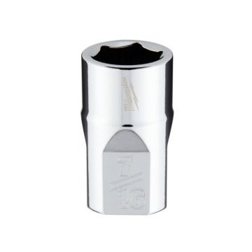 Milwaukee 3/8" Drive 7/16" SAE Socket with FOUR FLAT™ Sides