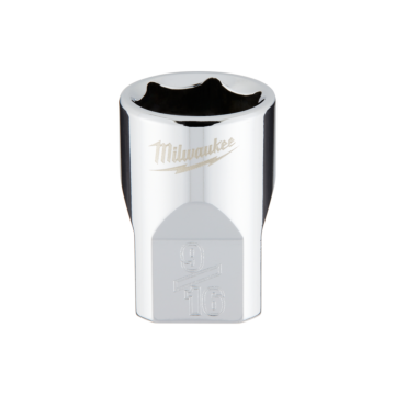 Milwaukee 3/8" Drive 9/16" SAE Socket with FOUR FLAT™ Sides