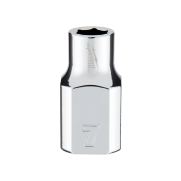 Milwaukee 3/8" Drive 7mm Metric Socket with FOUR FLAT™ Sides