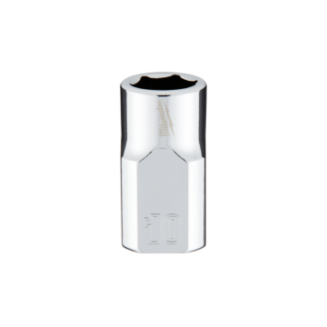 Milwaukee 3/8" Drive 10mm Metric Socket with FOUR FLAT™ Sides