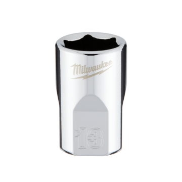 Milwaukee 3/8" Drive 13mm Metric Socket with FOUR FLAT™ Sides