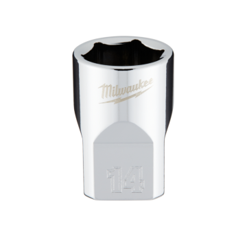 Milwaukee 3/8" Drive 14mm Metric Socket with FOUR FLAT™ Sides