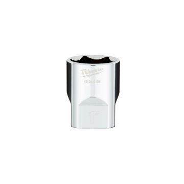 Milwaukee 1/2" Drive 1" SAE 6-Point Socket with FOUR FLAT™ Sides
