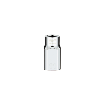 Milwaukee 1/2" Drive 11MM Metric 6-Point Socket with FOUR FLAT™ Sides