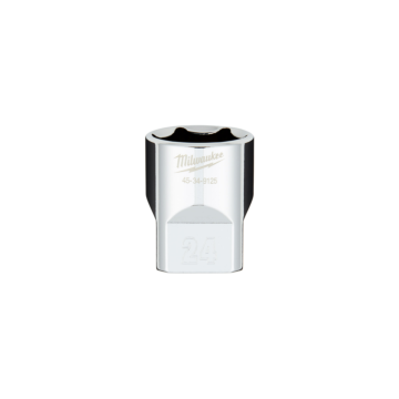 Milwaukee 1/2" Drive 24MM Metric 6-Point Socket with FOUR FLAT™ Sides