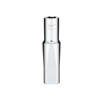 Milwaukee 1/2" Drive 12MM Metric 6-Point Deep Socket with FOUR FLAT™ Sides