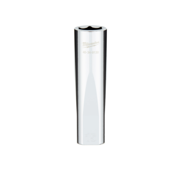 Milwaukee 1/2" Drive 15MM Metric 6-Point Deep Socket with FOUR FLAT™ Sides