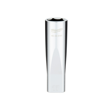 Milwaukee 1/2" Drive 17MM Metric 6-Point Deep Socket with FOUR FLAT™ Sides