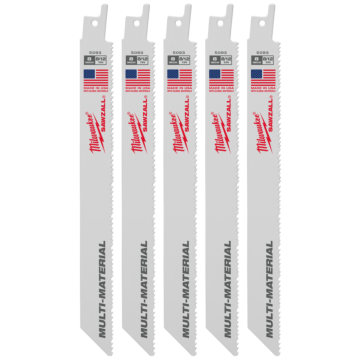 Milwaukee 8" 8/12 TPI SAWZALL® Blade for Multi-Material (5 PK)