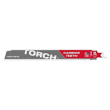 Milwaukee 9" 8 TPI TORCH™ with Carbide Teeth SAWZALL® Blade (1 PK)