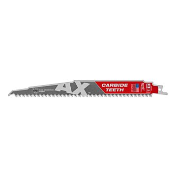 Milwaukee 9" 5 TPI AX™ with Carbide Teeth SAWZALL® Blade for Wood with Nails (1 PK)