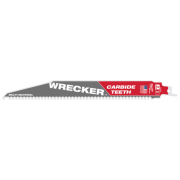 Milwaukee 9" 6 TPI WRECKER™ with Carbide Teeth SAWZALL® Blade for Multi-Material (1 PK)