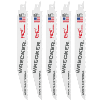 Milwaukee 9" 7/11 TPI WRECKER™ SAWZALL® Blade for Multi-Material (5 PK)