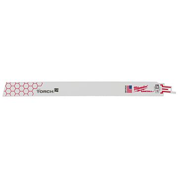 Milwaukee 12" 18 TPI TORCH™ SAWZALL® Blade for Medium Metal (5 PK)