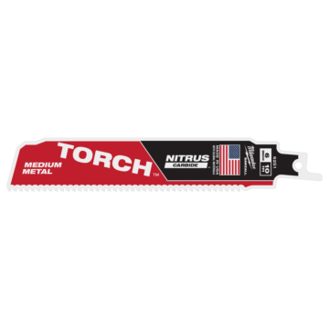 6" 10 TPI TORCH™ with NITRUS™ Carbide Teeth SAWZALL® Blade for Conduit and Strut (1 PK)