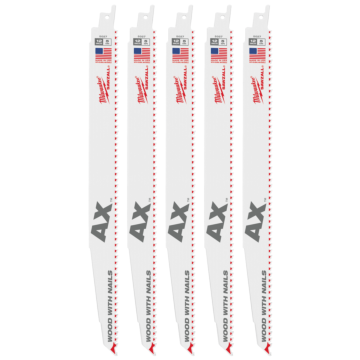 Milwaukee 12" 5 TPI AX™ SAWZALL® Blade for Wood with Nails (25 PK)