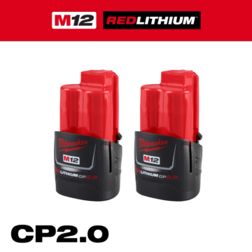 Milwaukee M12™ REDLITHIUM™ CP2.0 Battery (2pk)
