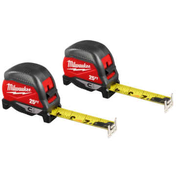 Milwaukee Magnetic Tape Measure (2pk) 25 ft