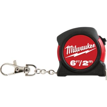 Milwaukee 6 Ft. Keychain Tape Measure, Bulk