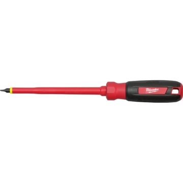Milwaukee 1/4" Slotted - 6" 1000V Insulated Screwdriver