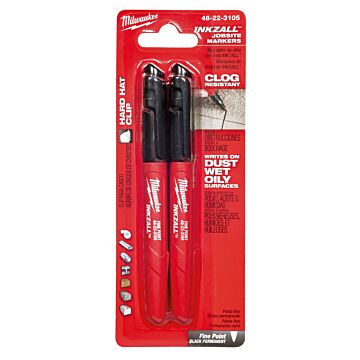Milwaukee 2PK INKZALL™ Black Fine Point Marker