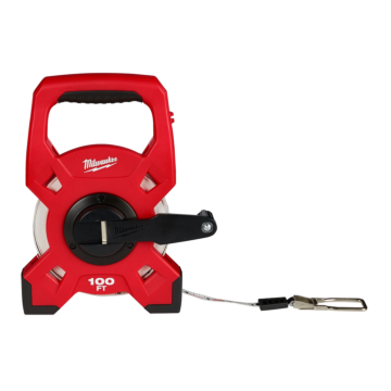 Milwaukee 100ft Fiberglass Open Reel Long Tape Measure