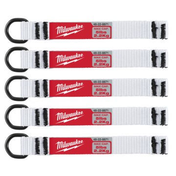 Milwaukee 5pc 5lb D-Ring Web Attachment