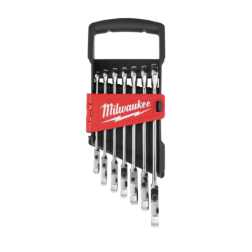 Milwaukee 7pc Metric Flex Head Ratcheting Combination Wrench