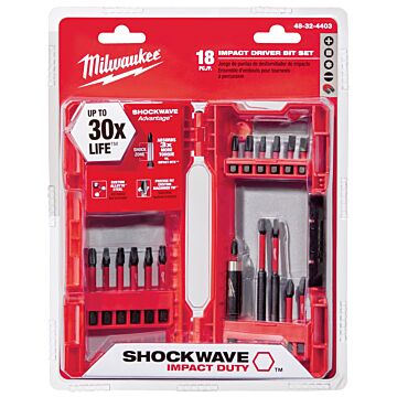 Milwaukee 18PC SHOCKWAVE™ Impact Duty Driver Bit Set