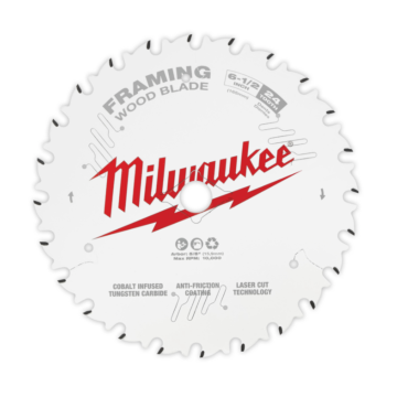 Milwaukee 24T Thick Kerf Framing Circular Saw Blades - 6-1/2 in.