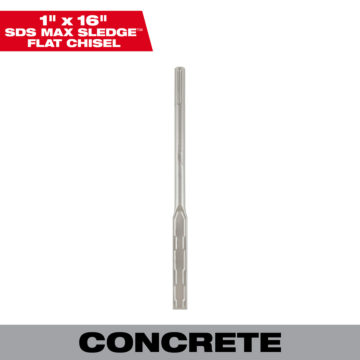 Milwaukee SDS MAX SLEDGE™ 1" X 16" Flat Chisel