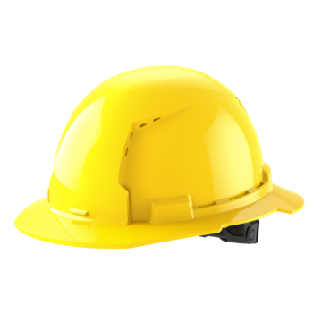 Milwaukee BOLT™ Yellow Full Brim Vented Hard Hat w/6pt Ratcheting Suspension (USA) - Type 1, Class C